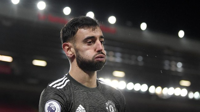 Bruno Fernandes resmi jadi pemain Man Utd setahun yang lalu dan diharapkan bisa tampil gemilang di laga lawan Arsenal.