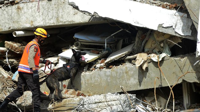 Sejumlah bangunan rusak di dua kecamatan Kabupaten Talaud usai gempa magnitudo 7,0 yang mengguncang Sulut, Kamis (21/1).