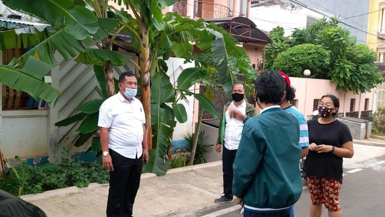 Polisi cek TKP terkait ekshibisionisme yang diungkap Isa 'Bajaj'