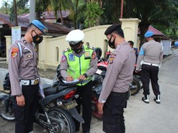 Terjaring Razia Lalu Lintas, 10 Anggota Polres Simeulue Ditilang