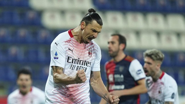 AC Milan berhasil meraih kemenangan 2-0 kala bertandang ke markas Cagliari. Dua gol kemenangan diborong Zlatan Ibrahimovic.