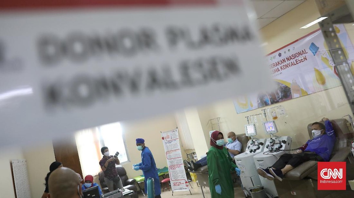 FOTO: Donor Plasma Darah untuk Pasien Covid-19