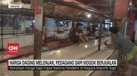 VIDEO: Harga Daging Melonjak, Pedagang Sapi Mogok Berjualan