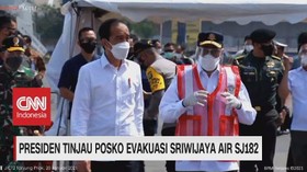 VIDEO: Presiden Tinjau Posko Evakuasi Sriwijaya Air SJ182