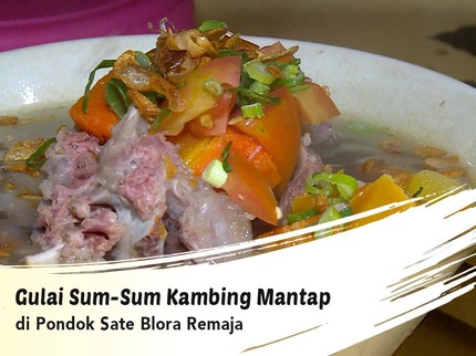 Gulai Sum-Sum Kambing Mantap di Pondok Sate Blora Remaja