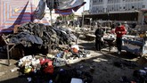 Sedikitnya 28 orang tewas dan 73 luka-luka dalam ledakan dua bom bunuh diri yang menghantam Baghdad, Irak, Kamis (21/1) pagi.