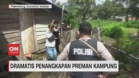VIDEO: Dramatis Penangkapan Preman Kampung di Palembang