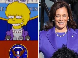 Heboh, Outfit Kamala Harris Saat Pelantikan Pernah Muncul di 'The Simpsons'