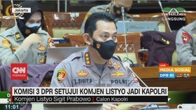 VIDEO: Komisi 3 DPR Setujui Komjen Listyo jadi Kapolri