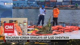 VIDEO: Pencarian Korban Sriwijaya Air SJ182 Dihentikan