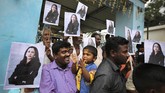 FOTO : Keceriaan di Tanah Leluhur Kamala Harris Penduduk Kota Chennai, Tamil Nadu, India turut berbangga karena Kamala Harris dilantik sebagai Wakil Presiden ke-49 Amerika Serikat.