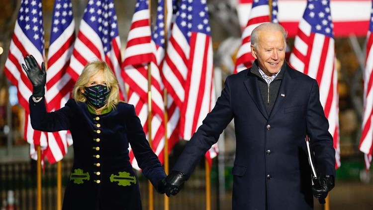 Presiden AS Joe Biden dan istri Presiden AS Joe Biden dan istri