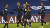 FOTO: Mbappe Bersinar, PSG Hajar Montpellier Paris Saint-Germain menang telak 4-0 atas Montpellier di Liga Prancis berkat kegemilangan Kylian Mbappe di Stadion Parc des Prince, Sabtu (23/1) dini hari WIB.