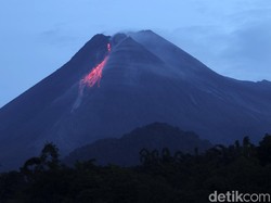 Pertama Kali, Lava Pijar Gunung Merapi Meluncur ke Arah Hulu Kali Sat