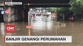 VIDEO: Banjir Genangi Perumahan & Kolong Tol di Bekasi