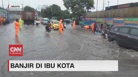 VIDEO: Sejumlah Ruas Jalan di Jakarta Terendam Banjir