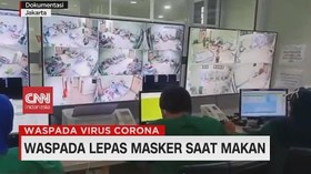 VIDEO: Waspada Lepas Masker Saat Makan