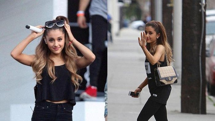 Inspirasi Look Street Fashion ala Ariana Grande