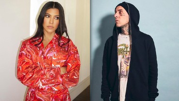 img-title Kourtney Kardashian dan Travis Barker Resmi Tunangan