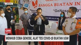 VIDEO: Menhub Coba Genose, Alat Tes Covid-19 Buatan UGM