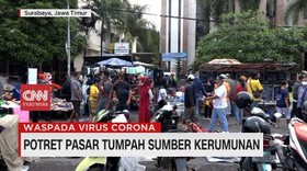 VIDEO: Potret Pasar Tumpah Sumber Kerumunan
