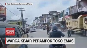 VIDEO: Warga Kejar Perampok Toko Emas