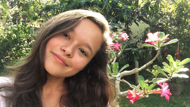 Melati Wijsen, remaja Bali inisiator gerakan setop kantong plastik yang belakangan menjadi pembicara di program dialog Time 100 Talks.