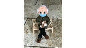 Lelang Boneka Rajut Bernie Sanders Ditawar Rp226 Juta