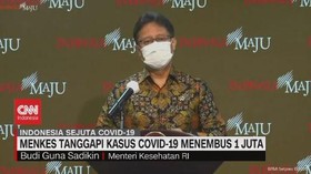VIDEO: Menkes Tanggapi Kasus Covid-19 Menembus 1 Juta
