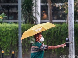 BMKG: Waspada Potensi Hujan Kilat dan Angin di Jakbar-Jaksel-Jaktim Siang Ini