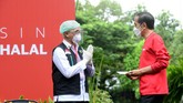 FOTO : Penyuntikan Dosis Ke-2 Vaksin Sinovac untuk Jokowi Presiden Jokowi bersama sejumlah tokoh dan pejabat melaksanakan vaksinasi tahap ke-2 vaksin Sinovac di Istana Kepresidenan, Jakarta, Rabu (27/1).