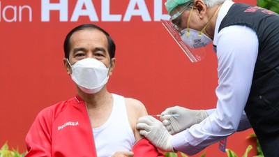 Jokowi Disuntik Vaksin Covid-19 Dosis Keempat Hari Ini