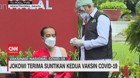 VIDEO: Jokowi Terima Suntikan Kedua Vaksin Covid-19