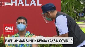 VIDEO: Raffi Ahmad Suntik Kedua Vaksin Covid-19