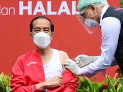 Vaksinasi Kedua, #JokowiVaksinKe2 Ramaikan Medsos