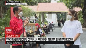 VIDEO: Tanggapan Jokowi Terkait Vaksinasi Covid-19 Kedua