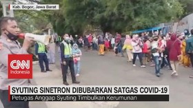 VIDEO: Syuting Sinetron Dibubarkan Satgas Covid-19
