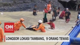 VIDEO: Longsor Lokasi Tambang, 9 Orang Tewas