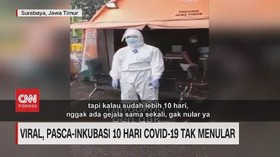 VIDEO: Viral, Setelah Inkubasi 10 Hari Covid-19 Tak Menular