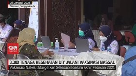 VIDEO: 3.300 Tenaga Kesehatan DIY Jalani Vaksinasi Massal