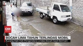VIDEO: Bocah 5 Tahun Terlindas Mobil saat Bermain