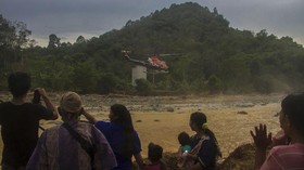 FOTO: Korban Banjir di Pedalaman Pegunungan Meratus Kalsel