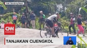 VIDEO: Uji Adrenaline Gowes di Tanjakan Langit Cijengkol