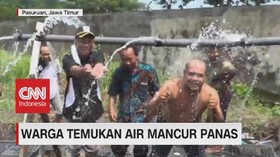 VIDEO: Warga Temukan Air Mancur Panas