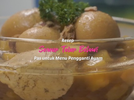 Resep Semur Telur Betawi, Pas untuk Menu Pengganti Ayam