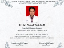 Dokter Mata di Surabaya Meninggal Positif COVID-19