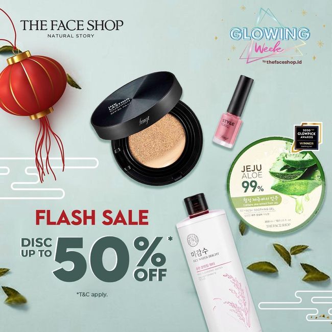 Promo Terbaik  Skincare  dan Makeup Korea  di Glowing Week 