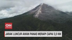 VIDEO: Jarak Luncur Awan Panas Merapi Capai 3,5 KM