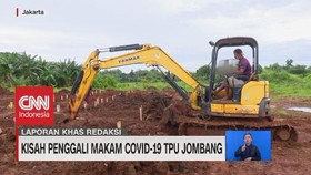 VIDEO: Kisah Penggali Makam Covid-19 TPU Jombang