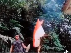 Polda Aceh Telusuri Video Viral Pria Bakar Bendera Merah Putih